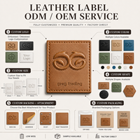 Étiquettes en cuir personnalisées pour vêtements, logo personnalisé OEM, accessoires vestimentaires, fournisseur d'usine