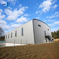 Abri pour équipement de station de pompage avec structure en acier modulaire pour les projets d'irrigation, de drainage et d'exploitation des eaux usées