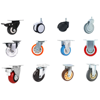 Roda Caster Besi Cor Industri Tugas Berat 4IN, Beban Berat 400KG, 100mm, Putar Universal, Dilengkapi Rem