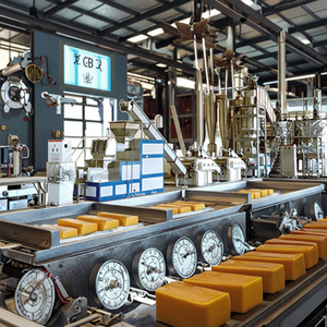 Ligne de production de savon à lessive en acier inoxydable Machine de fabrication de savon en barre Équipement à vendre Machine a Fabriquer Du Savon - Product Image 1