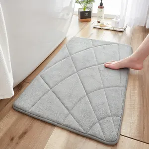 Fast Water Drying Super Absorbent Bathroom Rug Carpet Shower Mat Non-Slip Diatomite Earth Bath Mats Stone Bath Mat For Bathroom