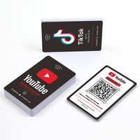 Carte de visite NFC personnalisée 13,56 MHz avec puces NTAG215/216/213 pour contrôle d'accès hôtelier, carte de membre, code QR imprimable