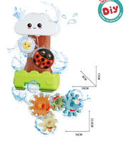 Ensemble de jouets aquatiques pour baignoire bébé MILI, équipement de salle de bain pour enfants, piste aquatique, jouets interactifs pour l'été, jeux aquatiques parent-enfant