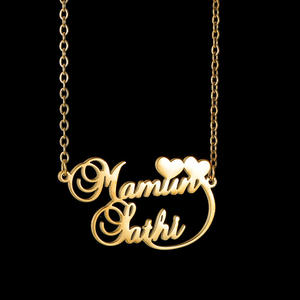 สร้อยคอส่วนบุคคลของขวัญยอดนิยมสร้อยคอห่วงโซ่รูปดอกไม้ประดับอัญมณีสร้อยคอรูปตัวอักษรที่มีเสน่ห์ - Product Image 5