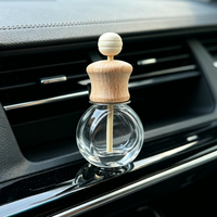Diffuseur de parfum personnalisé pour voiture et maison, désodorisant suspendu avec couvercle en bois, emballage imprimé, cadeau