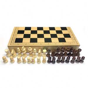 6.7 Folding Wooden International Chess Set Pieces Set Board Game Funny Game Chessmen Collection Portable Board Game