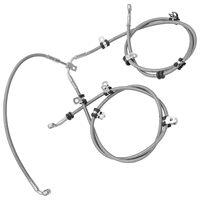 OEM Новый 3WAY 7056 сборка гибкий из нержавеющей стали плетеный передний тормозной шланг для ATV Can Am Maverick X3 Max 2017 турбо 2018