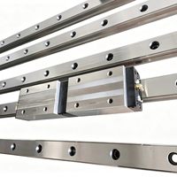 Glissière linéaire HGH45CA et bloc de guidage avec roulement pour machine CNC - Construction en acier - Neuf