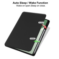 Étui de protection rotatif en cuir PU et acrylique avec support pliable pour tablette Honor Magic Pad 2/GT Pro 12,3 pouces avec porte-crayon