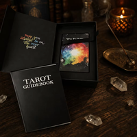 Cartes de jeu de tarot personnalisées en papier 350 g/m², jeu de cartes oracle personnalisé avec boîte magnétique et guide