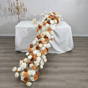 Populares caminos de mesa largos con flores blancas para otoño, caminos de mesa de alta calidad con flores para decoración del Día de la Madre - Product Image 2