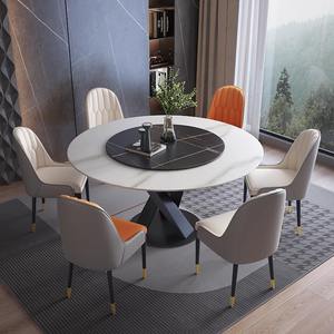 Cucina di lusso rossa rotonda estendere sala da pranzo <span class=keywords><strong>tavolo</strong></span> e sedia Set, <span class=keywords><strong>tavolo</strong></span> da pranzo e sedia Set per la sala da pranzo 6 - Product Image 3