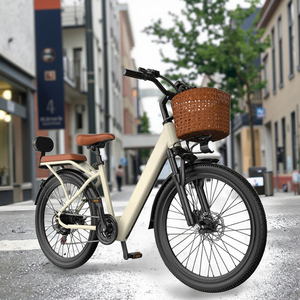 400W 24 pouces vélo de ville électrique pour femmes moteur sans balais Shimano 7 vitesses freins à double disque cadre Step-Through 13AH Lithium - Product Image 6