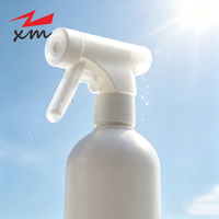 Bouteille pulvérisateur à gâchette en PET de 500 ml, rechargeable, en plastique, forme ronde, pour le nettoyage domestique, les soins des cheveux et du jardin
