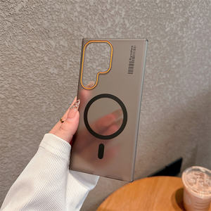 Coque rigide ultra fine transparente givrée pour <span class=keywords><strong>Samsung</strong></span> Galaxy S25 S24 S23 Plus S22 Ultra Wireless Charging Magnetic Mobile Cover - Product Image 2