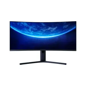 หน้าจอโค้ง Xiaomi 34นิ้ว2K ความละเอียดที่ชัดเจนเป็นพิเศษ144Hz อัตราการรีเฟรช4ms ตอบสนองรวดเร็วหน้าจอตั้งโต๊ะในบ้าน