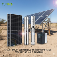 Pompe solaire submersible pour puits profonds, robuste, 6 pouces, 8 pouces, 300VDC, 540VDC, système de pompe solaire triphasé
