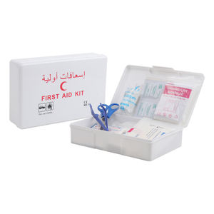 Suministros médicos de plástico de emergencia para 5 personas Caja de primeros auxilios Mini Supervivencia Caja de primeros auxilios para exteriores en el vehículo Oficina en el hogar - Product Image 1