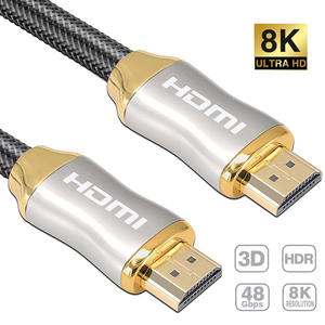 Câble <span class=keywords><strong>HDMI</strong></span> 2.1 certifié 8K 1m 2m 3m <span class=keywords><strong>5m</strong></span> haute vitesse 48 Gbps 8K <span class=keywords><strong>60Hz</strong></span> <span class=keywords><strong>4K</strong></span> 120Hz Ultra HD 8K plaqué or - Product Image 2