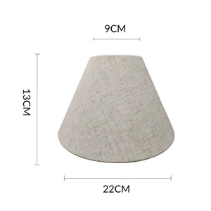 <span class=keywords><strong>Paralume</strong></span> in Lino <span class=keywords><strong>E14</strong></span> Fatto a Mano in Stile Europeo Moderno con Struttura in Filo Metallico, Copertura Personalizzata in Tessuto per Lampade da Tavolo e da Terra - Product Image 2