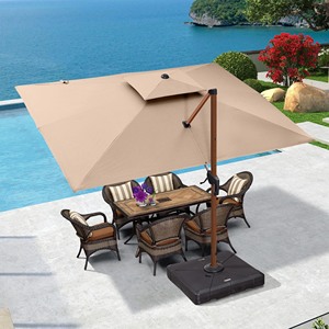 Sombrilla Solar de Aluminio para Patio y Playa con Panel Solar, Precio al por Mayor, Colorida - Product Image 5