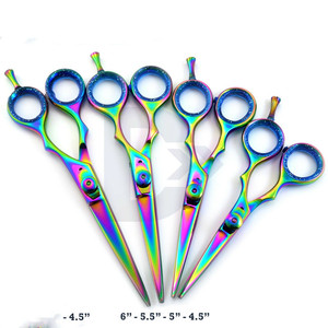 Tijeras de Peluquería Profesionales Coloridas de 6.0 Pulgadas con Hoja Estándar para Diestros, Uso en Salón de Belleza CF344 - Product Image 4