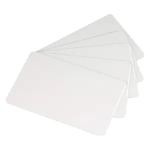 HF/LF/UHF çip ile beyaz boş mürekkep plastik PVC boş kart