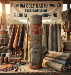 Bolsa de Golf Clásica Vintage para Domingos, Bolsa de Transporte de Palos de Golf Plegable, Ligera y Portátil, de Lona Mejorada Personalizada - Product Image 1