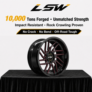 ล้อฟอร์จ LSR8013 5x114.3 ขนาด 17 18 20 นิ้ว ดีไซน์ใหม่มาแรง สีดำแดง สำหรับรถจี๊ป โตโยต้า ฟอร์ด - Product Image 3
