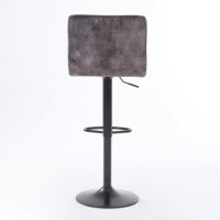 Tabourets de bar pivotants modernes commerciaux en métal chaises de cuisine à hauteur réglable pour hôtels salon pour usage extérieur tissu de velours