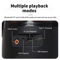 Microphone de karaoké portable B12 Chantez des duos n'importe où, système de haut-parleur Bluetooth tout-en-un KTV pour le plaisir à la maison