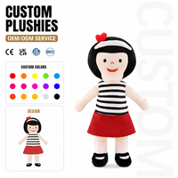 Muñeca de Peluche Personalizada con Personaje de Libro, Juguete de Peluche Suave para Niñas, Muñeca de Tela Personalizada OEM ODM para Regalo y Promoción Infantil