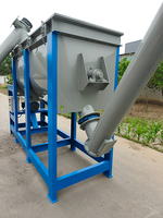 Petite ligne de production complète de peinture au stuc, au plâtre et au latex, mélangeur à ruban en acier inoxydable, capacité de 500 à 1000 L