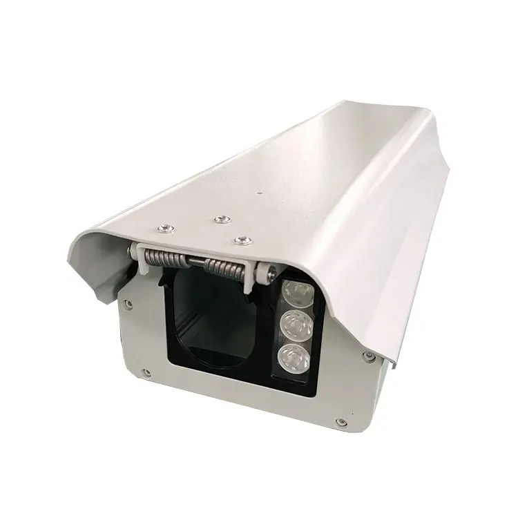 H4718 boîtier de caméra stroboscopique extérieure boîtier de caméra CCTV en Aluminium avec LED infrarouge