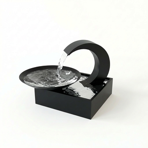 <span class=keywords><strong>Fontaine</strong></span> d'extérieur en acier Corten, effet rouillé ou pulvérisé, pour jardin, patio ou espace de loisirs confortable - Product Image 2