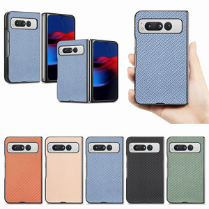 Original 2-in-1 Slim and Fit <strong>Fiber</strong> Pattern Phone Case for <strong>Google</strong> Pixel Fold PC Mobile Cover - Product Image 1