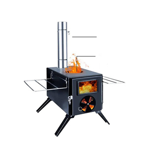 <span class=keywords><strong>Estufa</strong></span> <span class=keywords><strong>de</strong></span> hierro portátil para acampar al aire libre, Picnic, campamento <span class=keywords><strong>de</strong></span> <span class=keywords><strong>leña</strong></span> - Product Image 4