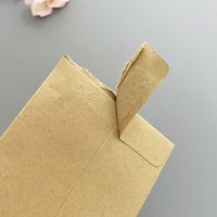 Enveloppe en papier kraft biodégradable et écologique pour emballage express simple, avec fermeture adhésive double face