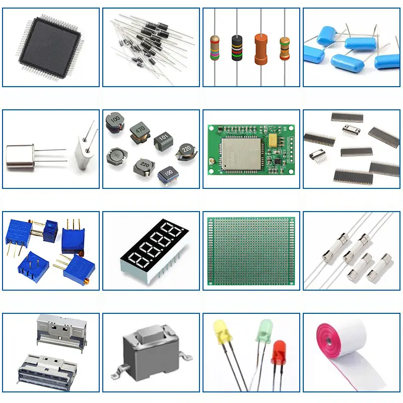 Elektronische Komponenten, Elektrolyt kondensator widerstand Induktor Kristall oszillator Potentiometer