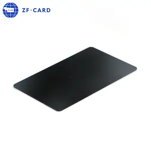 Carte NFC NTAG216 noir mat blanc uni