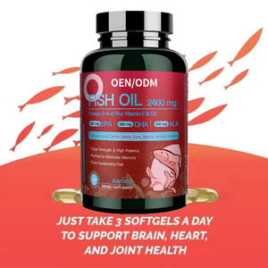 Complément alimentaire pour adultes de haute qualité OEM, <span class=keywords><strong>huile</strong></span> de poisson oméga 3 DHA et EPA, capsule molle, <span class=keywords><strong>huile</strong></span> de poisson de haute mer, saveur naturelle - Product Image 2