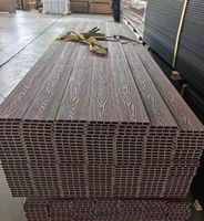 Planche de clôture en WPC 3D gaufrée pour balcon et villa, résistante à l'eau, installation facile, longueur et couleurs personnalisables, usine chinoise