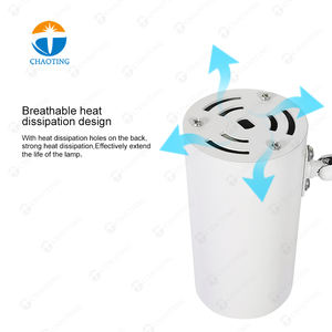 Diseño moderno <span class=keywords><strong>MR16</strong></span> LED Track Light Fixture Aluminio 2/3/4-Wire Rails Montado en superficie Ajustable GU10 Focus Light Housing COB - Product Image 4