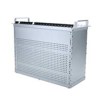 Boîtier de montage 4U personnalisable en alliage d'aluminium CPCI ATCA VPX avec guide de carte, ventilation et insertion de carte PCB, indice de protection IP54