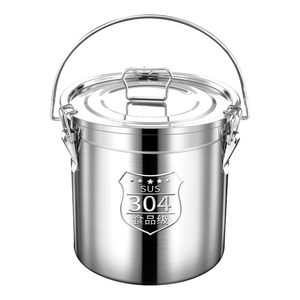 Hiện Đại 304 Thép Không Gỉ Kín Canister Tủ Đông An Toàn Kim Loại Thực Phẩm Xô Lưu Trữ <span class=keywords><strong>Container</strong></span> Cho Gạo Đậu Nhà Bếp Trở Lại Trường Học - Product Image 5