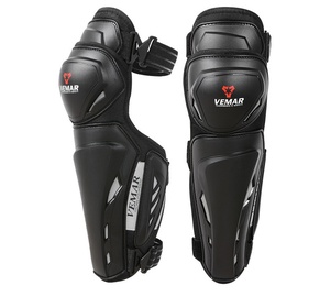 Genouillères de <span class=keywords><strong>moto</strong></span> rembourrées chaudes respirantes réglables antidérapantes avec protection tout-terrain en polyester et nylon fermeture à boucle - Product Image 2