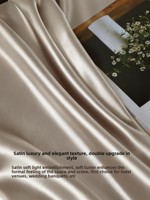 Nappe de banquet et jupe de table en polyester haut de gamme personnalisées, style luxe léger, avec housse rectangulaire en satin pour événements hôteliers