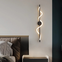 Lampe murale en cuivre simple et moderne personnalisée VH Source de lumière LED pour la maison et l'hôtel Art décoratif Atmosphère