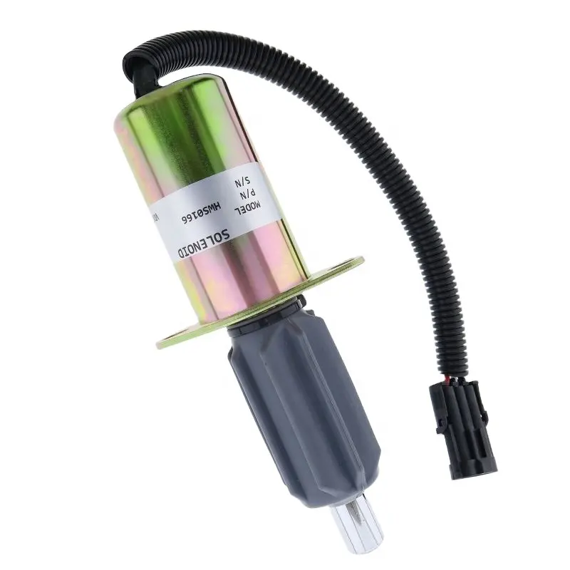 Válvula solenóide de desligamento de combustível 12V de reposição 3921978 3918600 3915502 para peças sobressalentes de motor diesel Cummins 6CT 6CTA