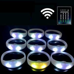 Bracelet de poignet DMX RC avec logo personnalisé bracelet LED phosphorescent pour Club Bar Pub Concert Événements Décorations de fête avec jouet clignotant - Product Image 3